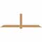 Ekena Millwork Eugene Smooth Timber Gable Bracket, Western Red Cedar, 96"W x 32"H x 1 1/2"D x 5 1/2"F, 8/12 Pitch GBW096X32X0206EUG00SWR - alternate 1